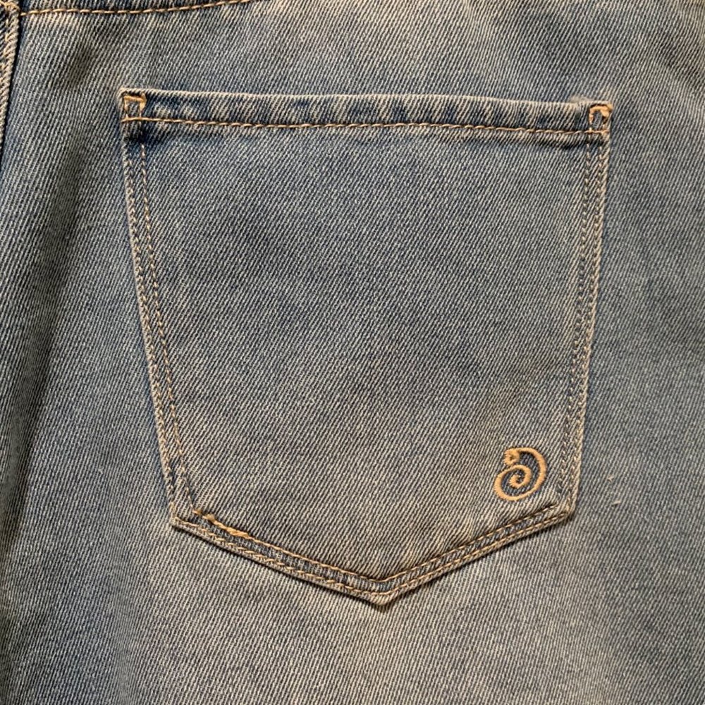 Indigo Rain Jean Shorts High Rise Cutoffs Distressed Juniors 7/27 - Picture 6 of 10